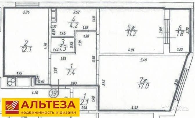 Рандеву ул юрия гагарина 10 фото Фотографии 2-комнатной квартиры на продажу в Калининграде по адресу улица Юрия Г