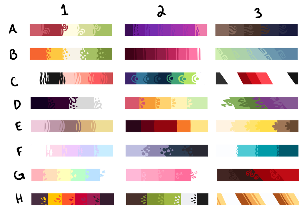 Рандомайзер цветов для маникюра F2U Color Palettes by NurseryBears on DeviantArt Color palette design, Color pal