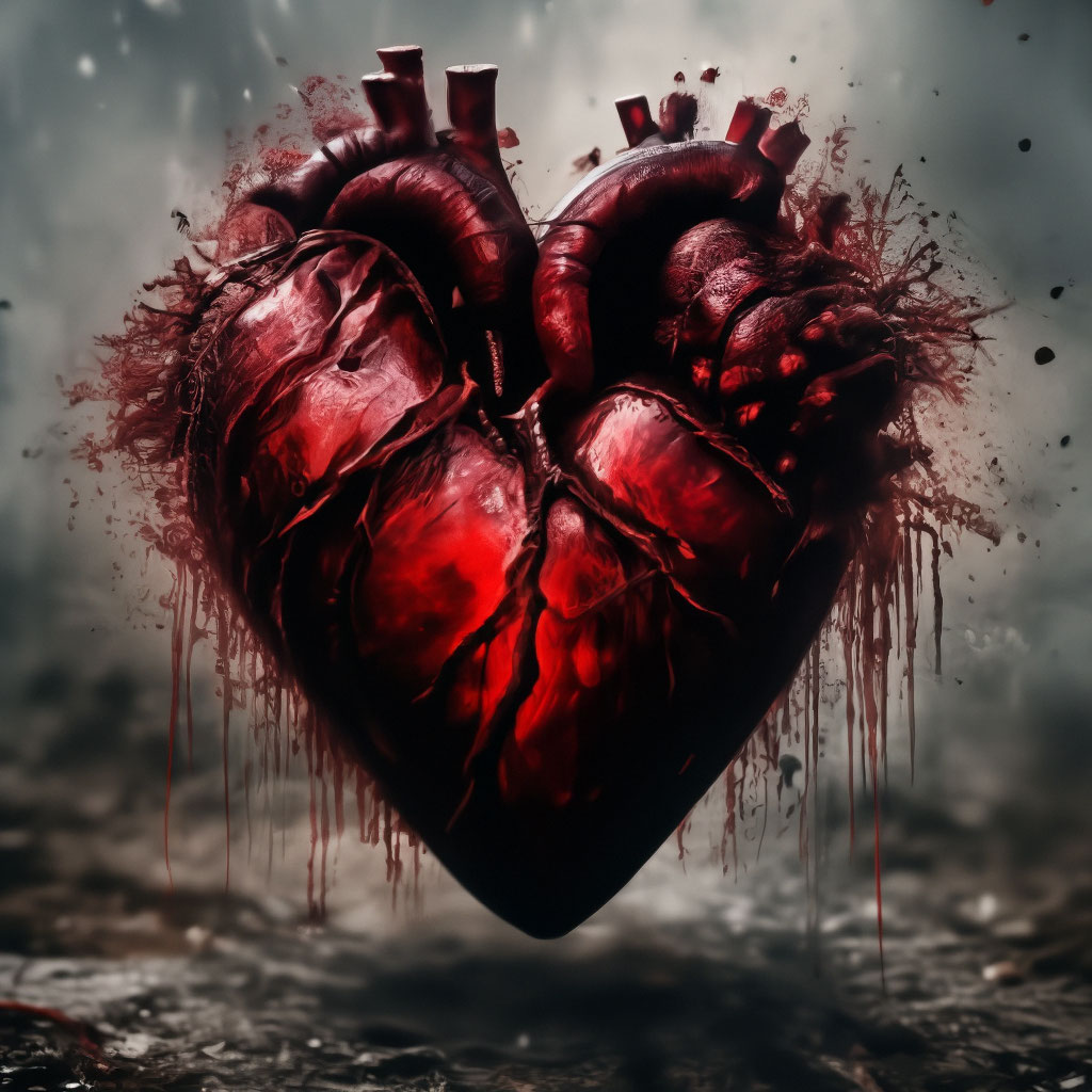 Раненое сердце фото "A wounded heart" - image created in Shedevrum