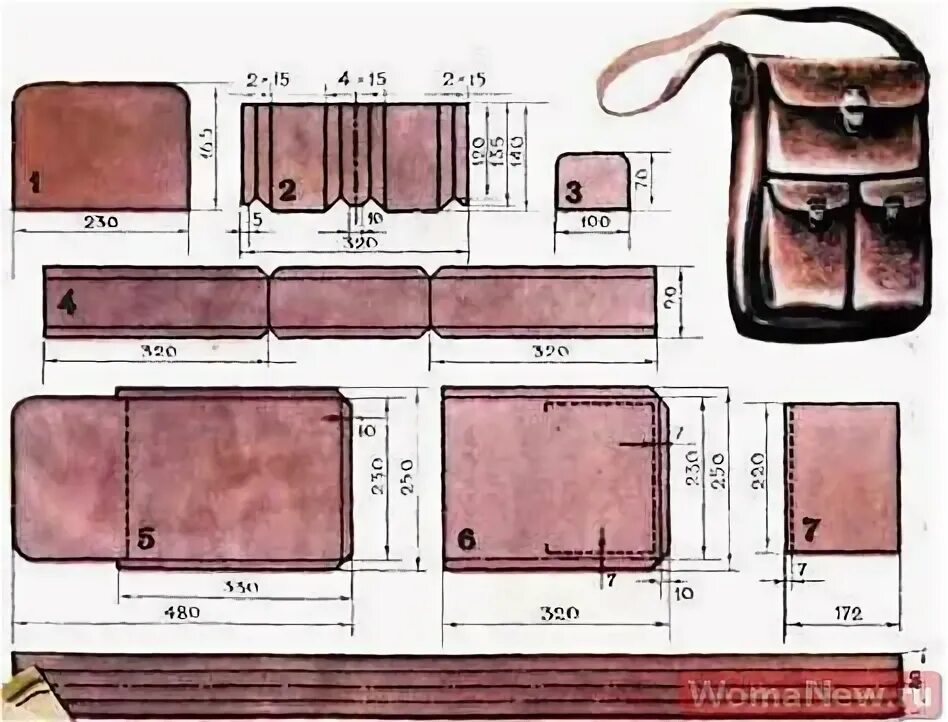 Ранец из кожи выкройка vykrojka Diy leather bag, Leather bag pattern, Leather working patterns