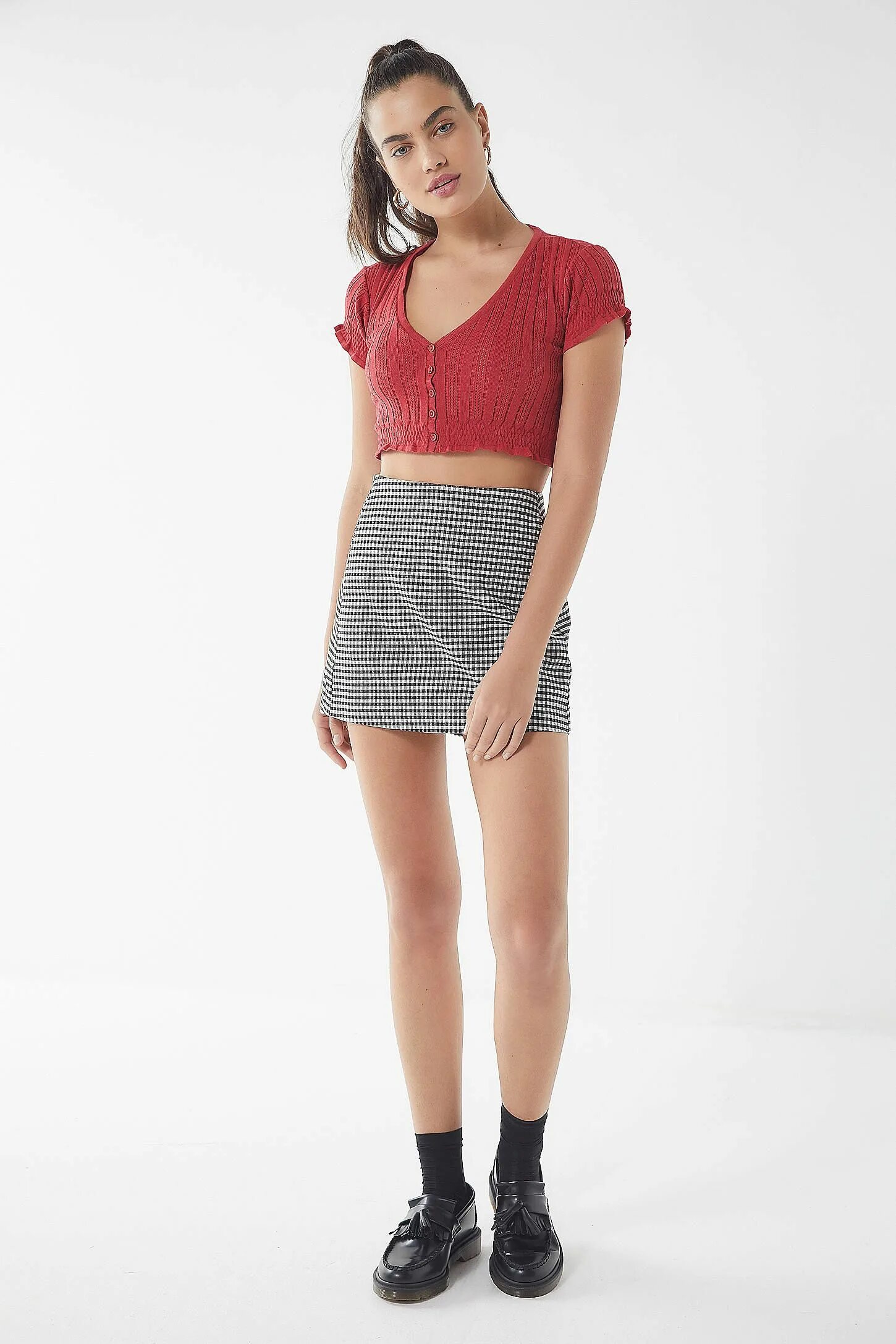 Ранняя сандра орлова фото Cooperative Gingham Side-Pocket Mini Skirt Urban Outfitters Mini skirts, Trendy 