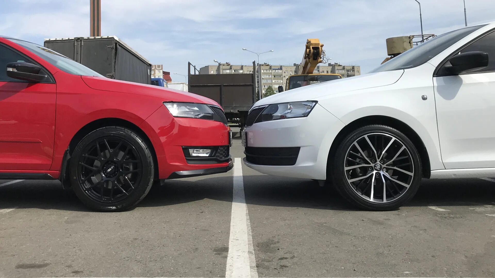 Рапид на 17 дисках фото Какие диски на Rapid(e) красивее? - Skoda Rapid (1G), 1,4 л, 2017 года колёсные 