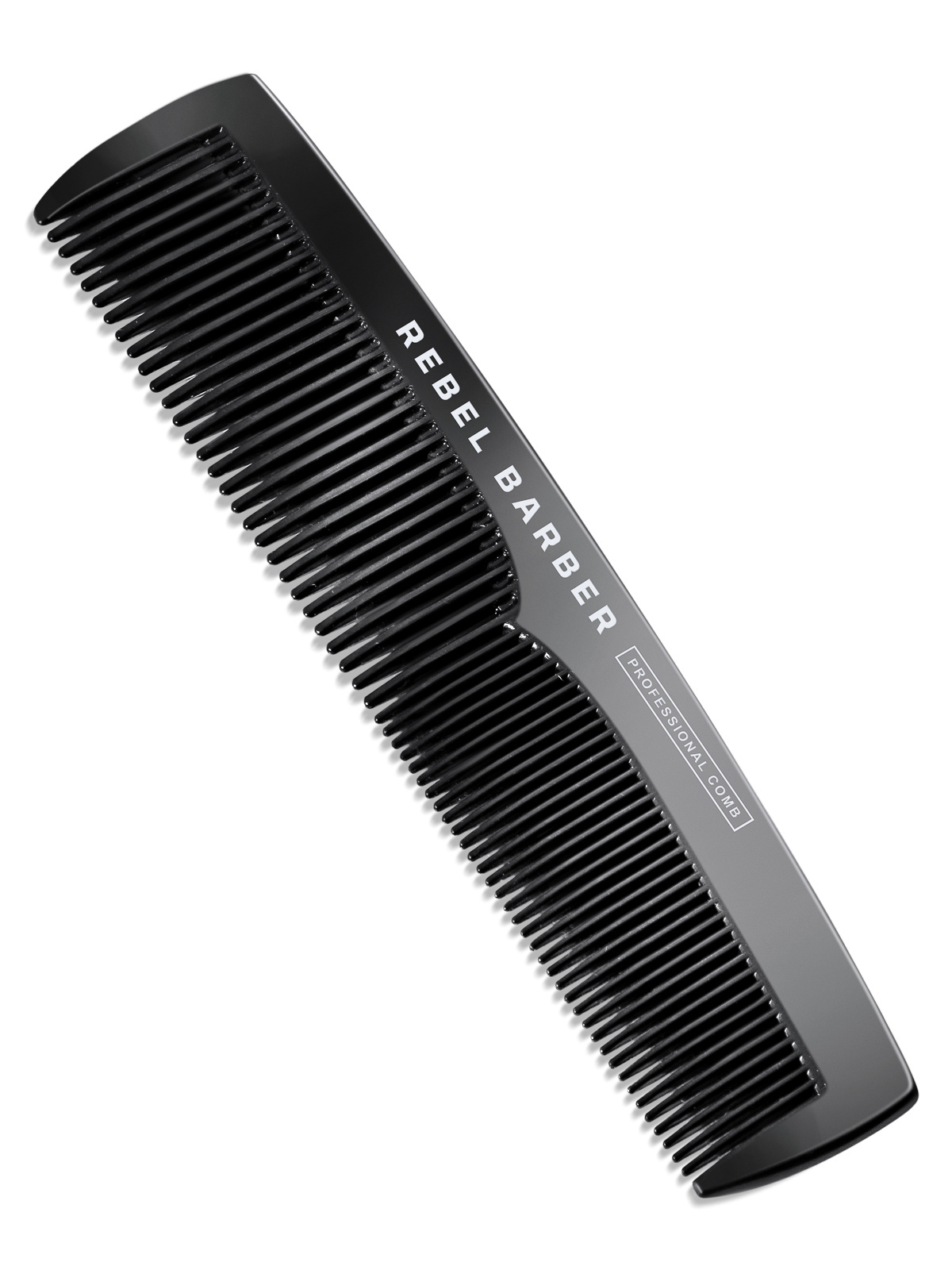 Расческа для мужской стрижки REBEL BARBER Премиальная мужская расческа Men's Comb Total Black - купить в инте