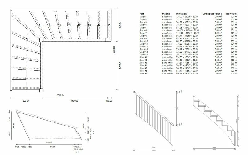 Расчет деревянной лестницы онлайн калькулятор с чертежами StairDesigner version control - WOOD DESIGNER