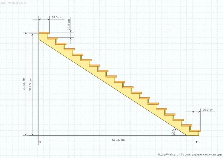 Расчет лестницы с чертежами бесплатно Чертеж лестницы (вид сбоку) L shaped stairs, Stairs, Stair plan