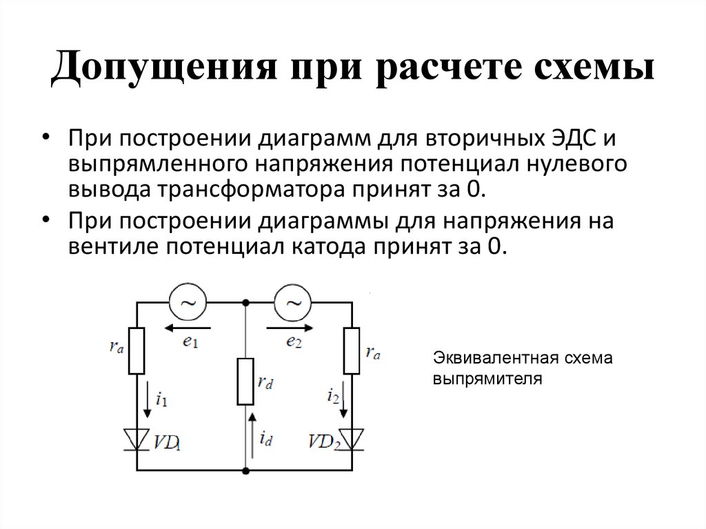 Расчет параметров электрической схемы Силовая электроника - презентация онлайн