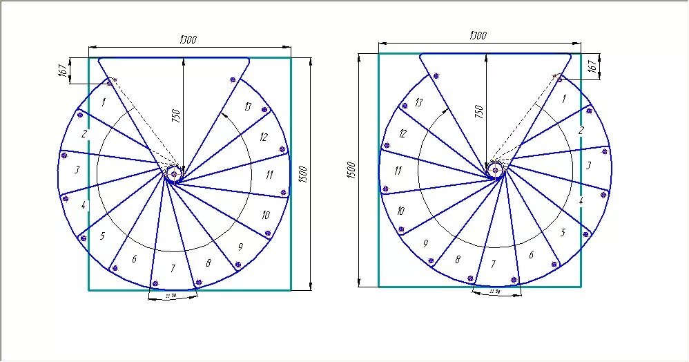 Расчет винтовой лестницы чертежи Бесплатный проект лестницы