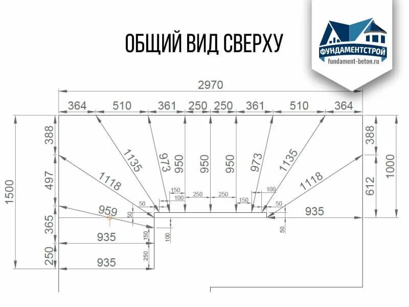 Расчет забежной лестницы с чертежом Строим бетонные монолитные лестницы в Новосибирске