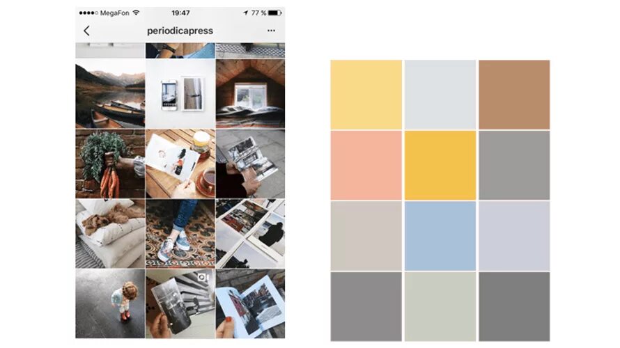 Раскладка фото по цвету Топ-9: дизайн-приемы ✍ для сетки постов в Instagram
