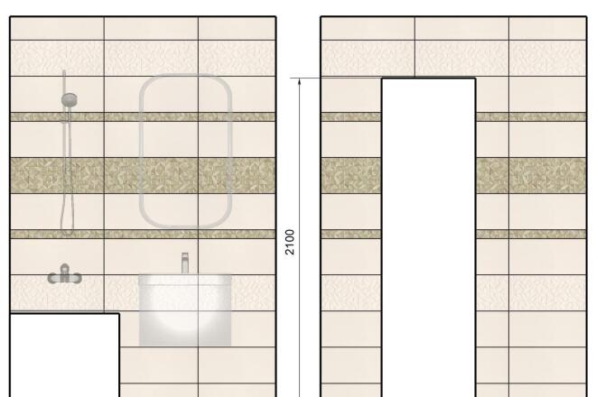 Раскладка плитки фото Раскладка плитки за 1 000 руб., исполнитель Арина (arinakoroliova25) - Kwork