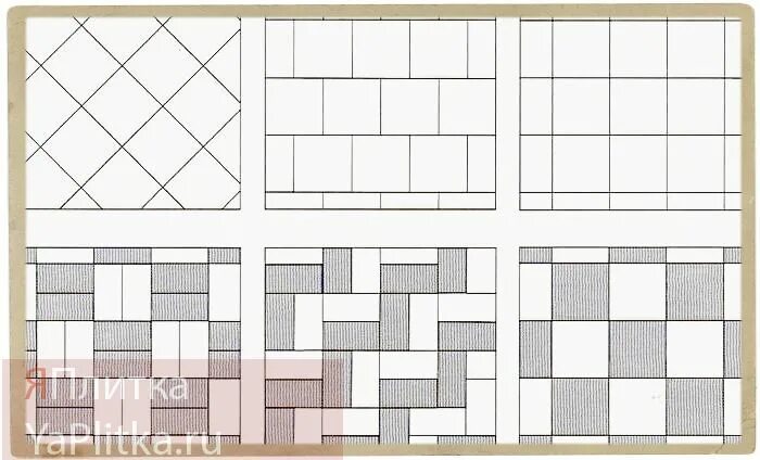 Раскладка плитки варианты фото Раскладка плитки на пол HeatProf.ru