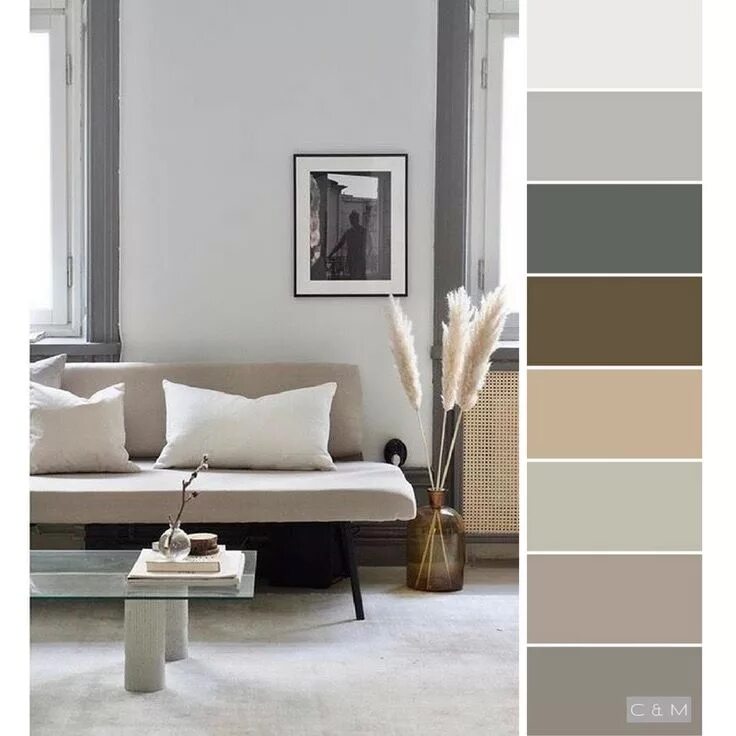 Раскладка цвета в интерьере Pin di Color Inspiration Interior, Warna cat untuk rumah, Desain interior