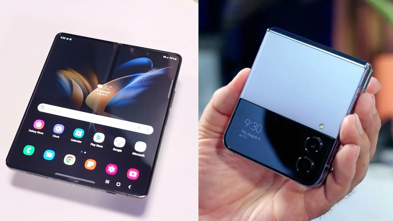 Раскладной самсунг фото Samsung Galaxy Z Fold4 and Z Flip4: Apple NEEDS a Folding Phone! - YouTube