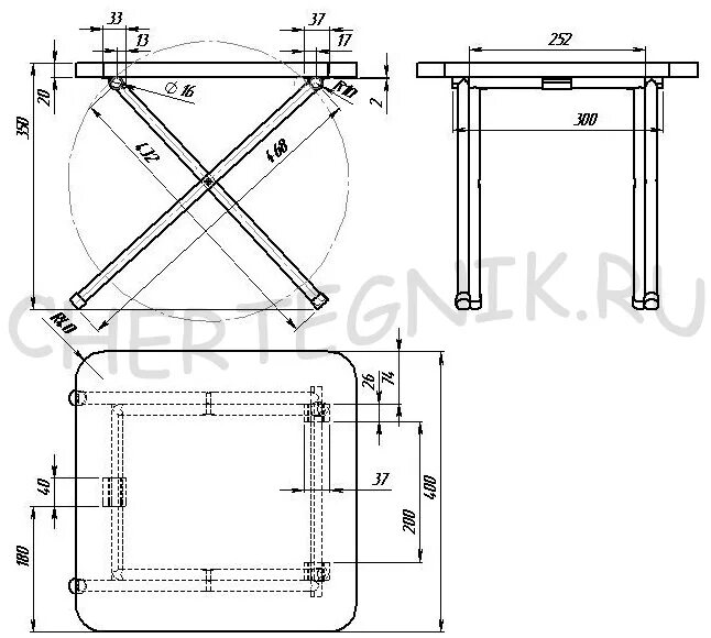 Раскладной стол своими руками чертежи и схемы Скамейка трансформер чертежи