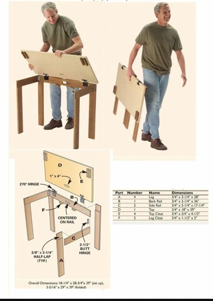 Раскладной верстак своими руками чертежи и схемы Фотографии на стене сообщества ВКонтакте Folding table diy, Diy furniture table,