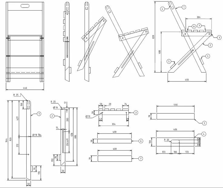 Раскладные стулья своими руками чертежи PROJETO CADEIRA DOBRÁVEL Diy furniture building, Chair woodworking plans, Wood c