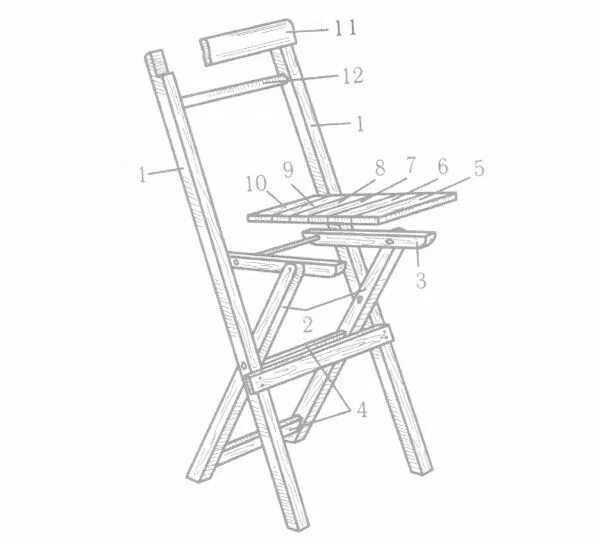 Раскладные стулья своими руками чертежи раскладной стул со спинкой чертежи Chest woodworking plans, Folding furniture, W