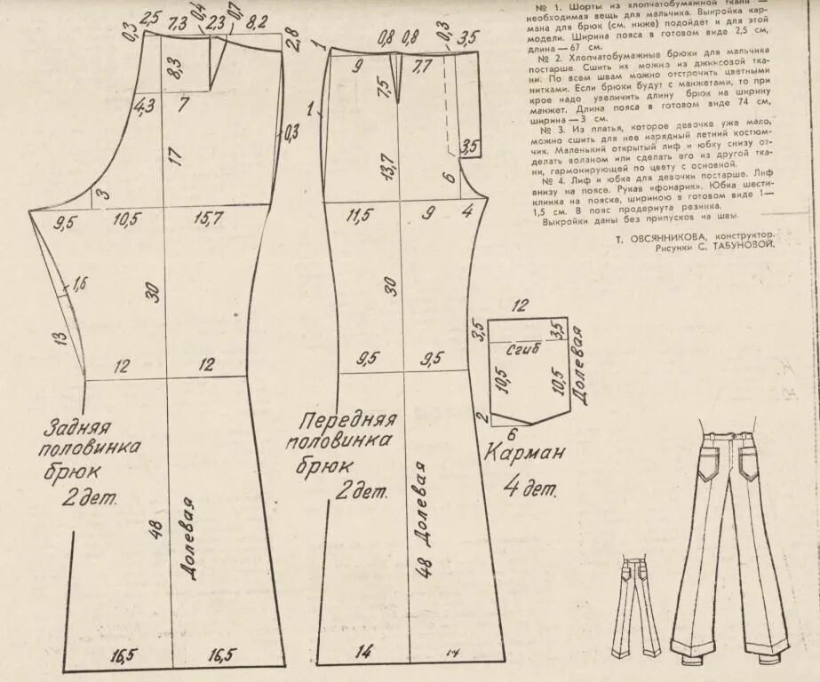 Расклешенные брюки женские выкройка Листаем старые журналы. - Страница 5 - Ретро-мода и винтаж - Клуб Сезон