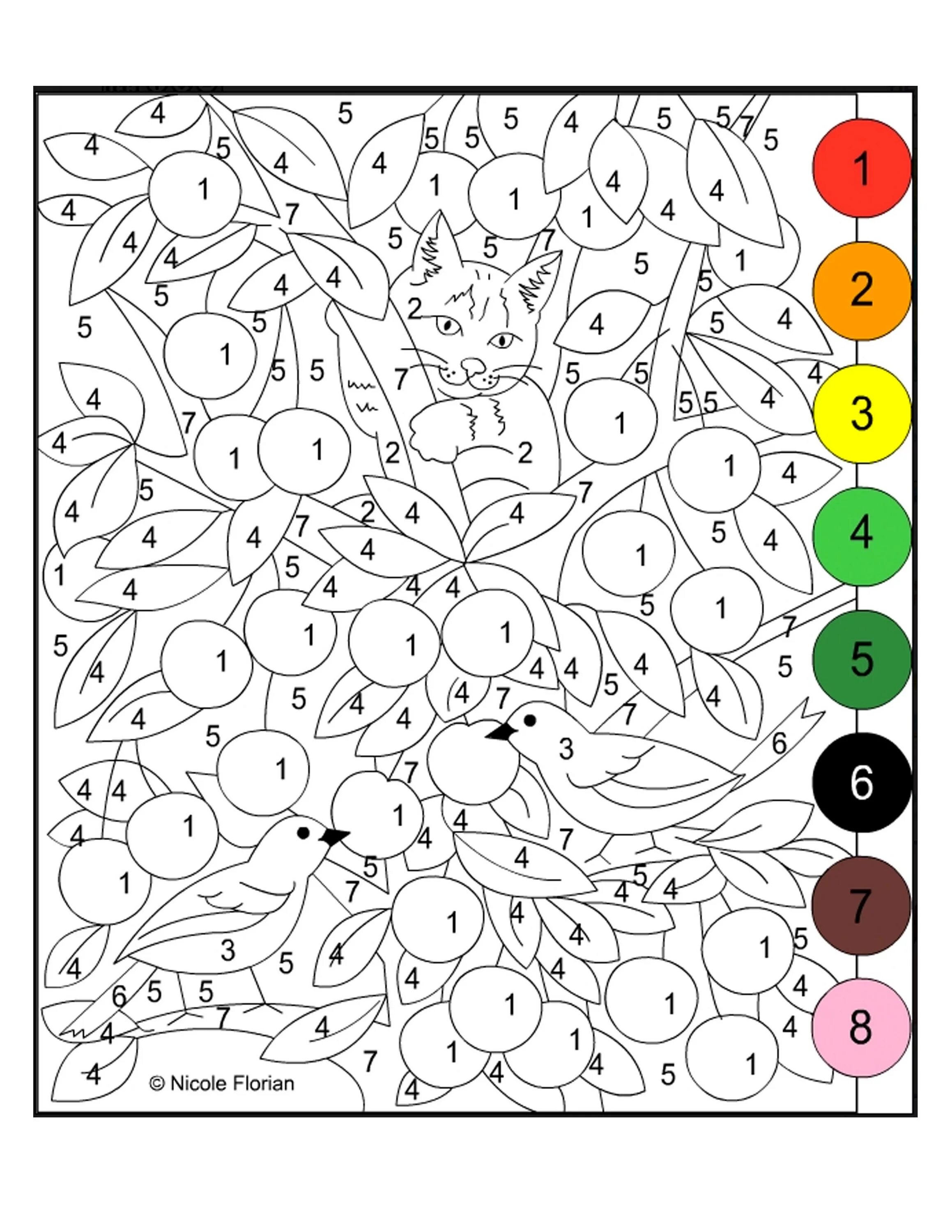 Раскрась по номерам по фото Pin on conectar puntos y colorear