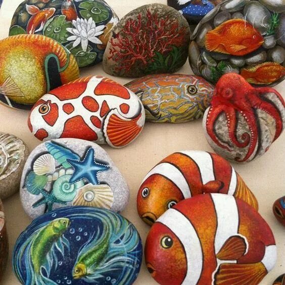 Раскрашенные камни фото Pin on Камушки Painted rocks, Painted rocks diy, Rock crafts