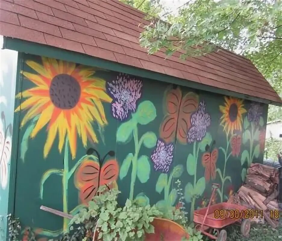 Раскрасить дачу своими руками Painted Garden Shed how great is that! Hage