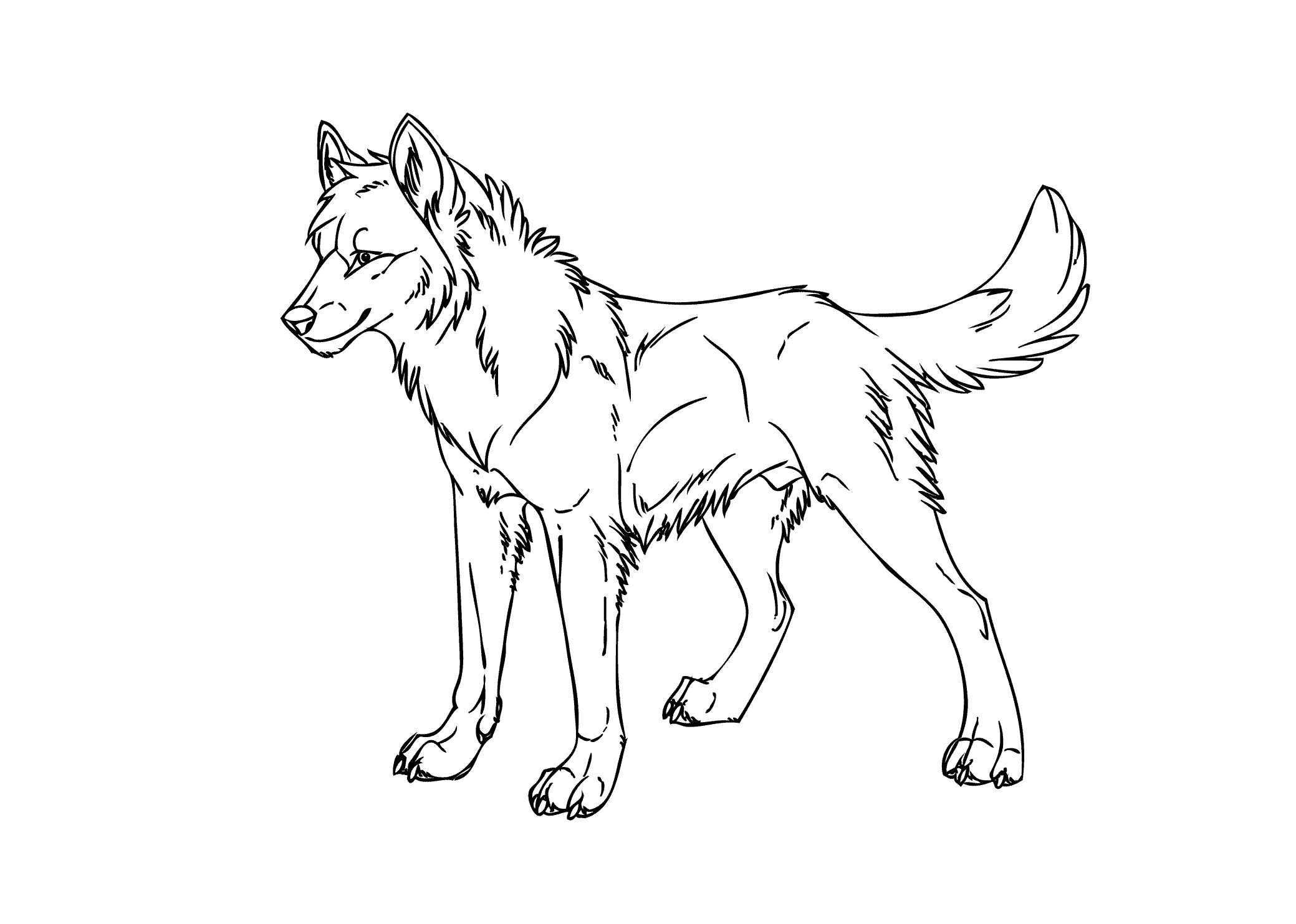 Раскрасить фото волка онлайн Printable Coloring Pages Wolf colors, Cartoon coloring pages, Coloring pages