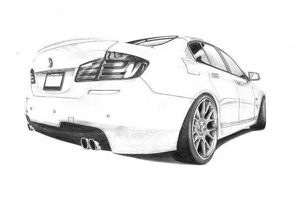 Раскраска бмв м5 ф90 тюнинг BMW drawings on Behance Bmw sketch, Bmw, Cars coloring pages