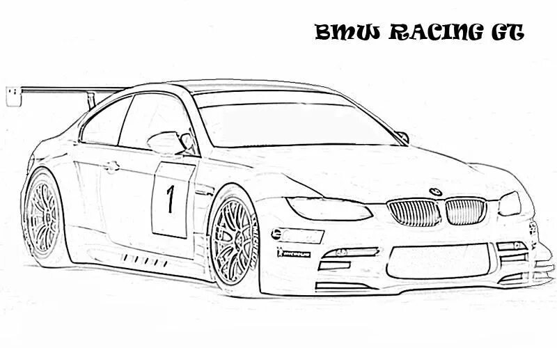 Раскраска бмв м5 ф90 тюнинг BMW GT Racing Ausmalbilder Coloriage voiture de course, Bmw, Voiture de course