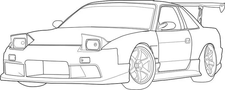 Раскраска машина тюнинг sports car drawing - Google Search Car drawings, Lowrider drawings, Race car col