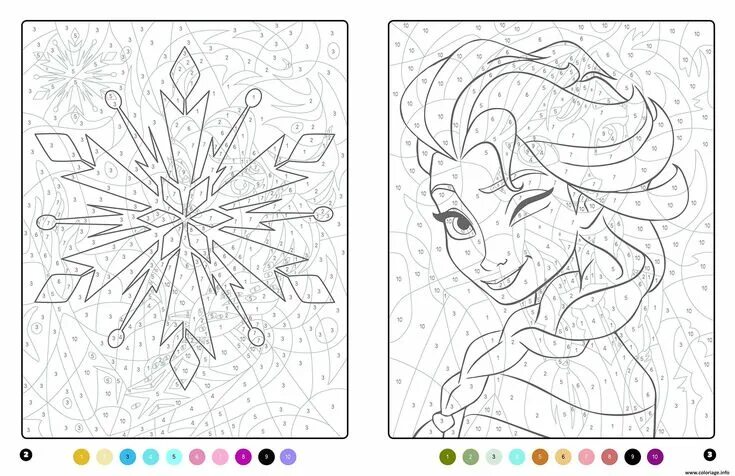 Раскраска по номерам фото дисней Coloriage La Reine des neiges MAgique Disney à imprimer Coloriage reine des neig