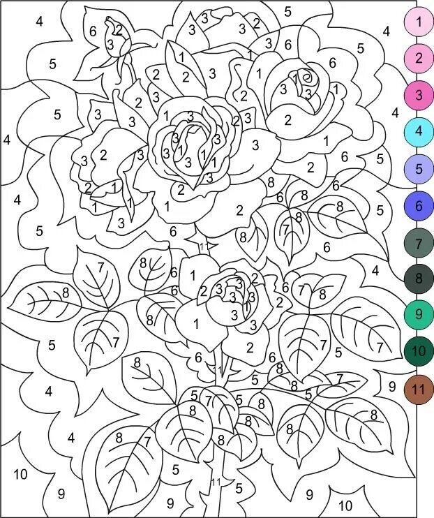 Раскраска по номерам по фото Pin by Андрей Цвященко on Рисунки Free coloring pages, Color by numbers, Colorin