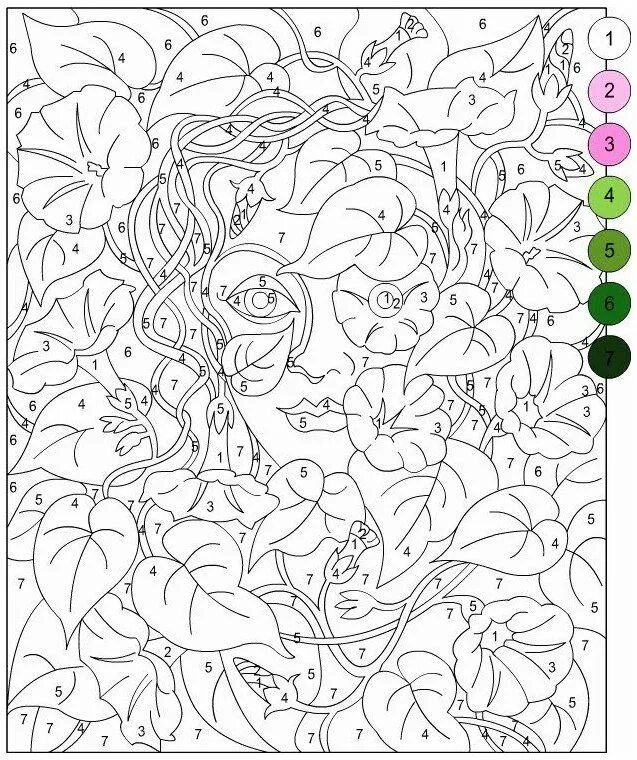 Раскраска по номерам по фото Coloring by Numbers for Adults #painting #by #numbers #for #adults #disney #pain