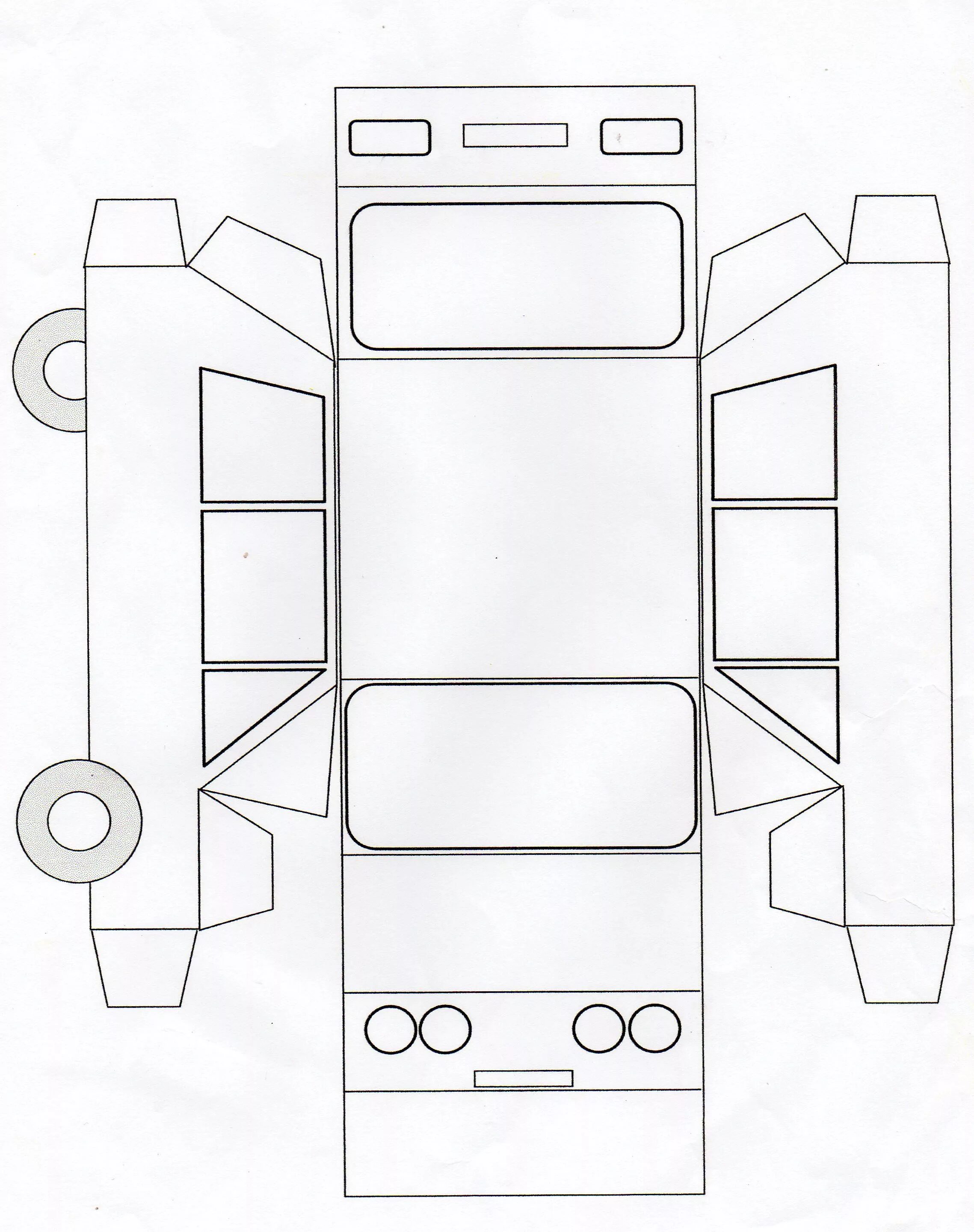 Раскраска поделка самоделка car template Cardboard car, Paper house template, Paper car