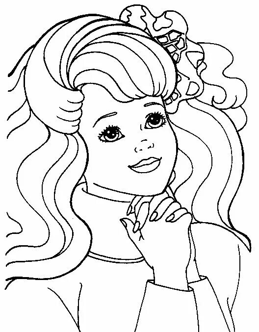 Раскраска прически для девочек распечатать barbie-coloring-page.gif (528 × 677) Barbie coloring, Barbie coloring pages, Col