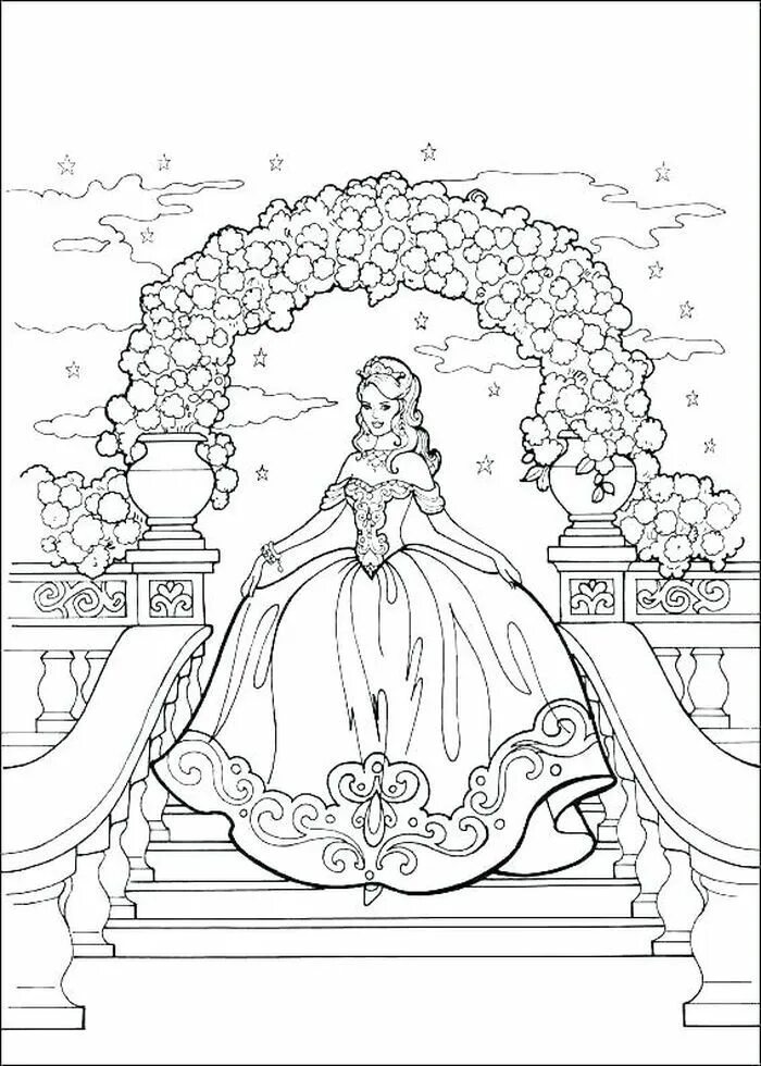 Раскраска принцесса с замком фото Coloring Pages Princess Kleurplaten, Boek bladzijden kleuren, Prinses kleurplaat