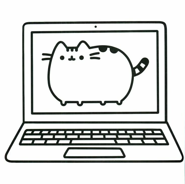 Раскраски фото пухлых котиков Pusheen Coloring Book Pusheen Pusheen the Cat Pusheen coloring pages, Cat colori