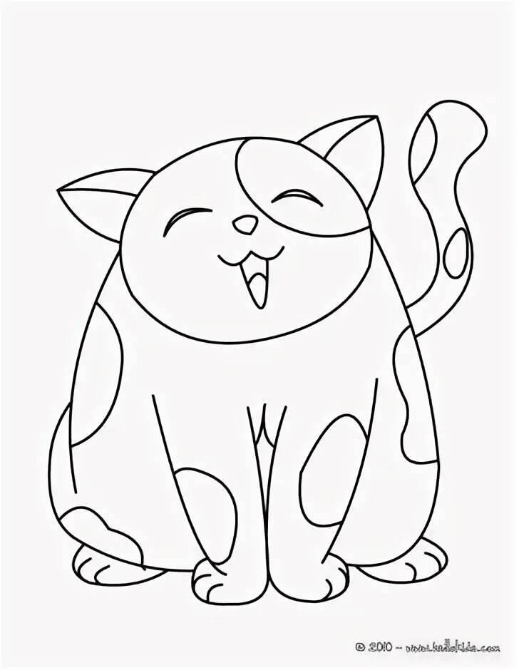 Раскраски фото пухлых котиков CAT coloring pages - Big kawaii cat Coloriage chat, Coloriage animaux, Pages à c