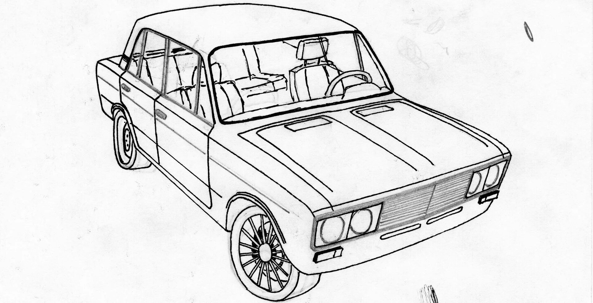 Раскраски лада тюнинг 3-я серия рисунков - Lada 2106, 1,6 л, 1976 года другое DRIVE2