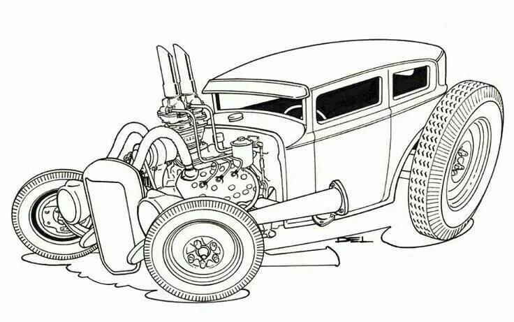 Раскраски самоделки Pin on CarToon Cartoon car drawing, Cool car drawings, Truck art