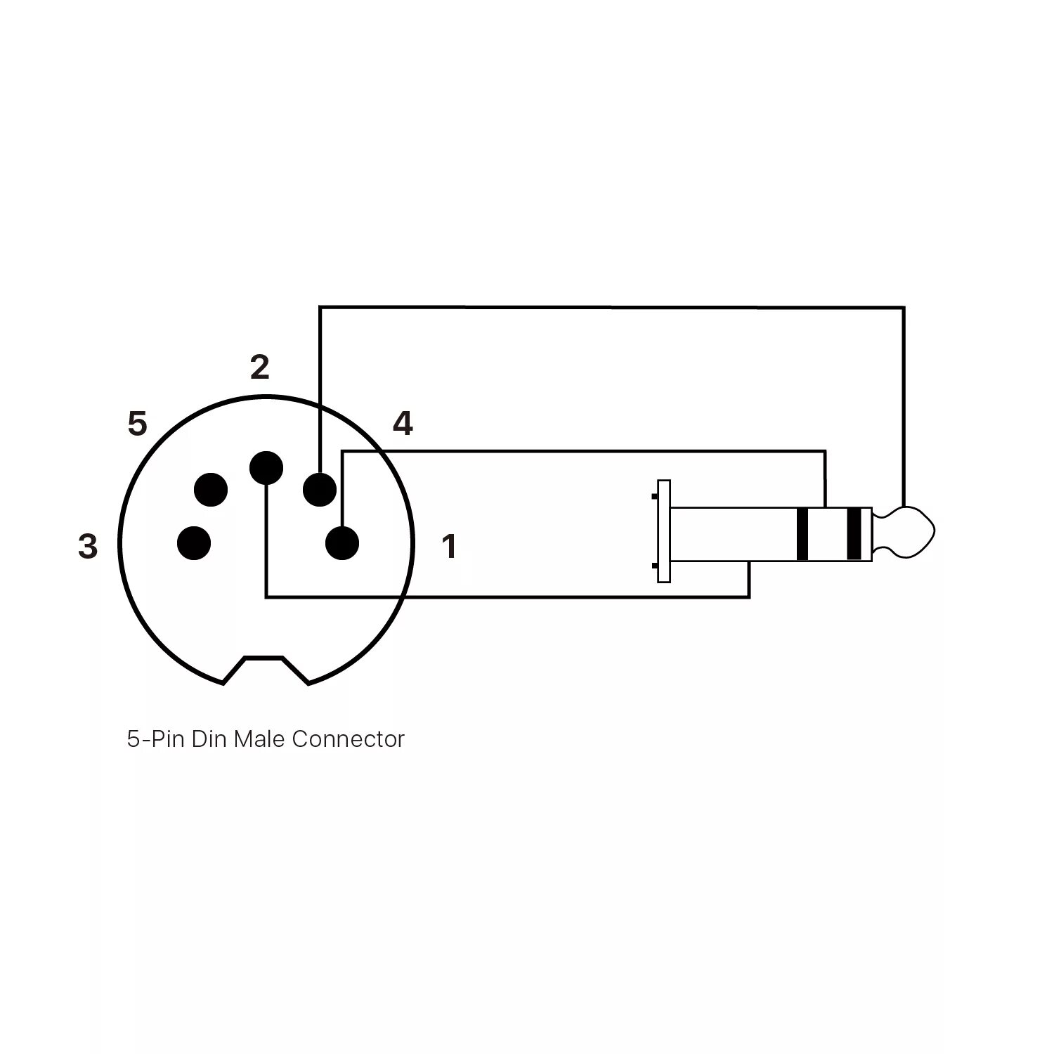 Распайка 150х150 MIDI-кабель адаптер 5 Pin Din Plug до 3.5 мм (1/8in) Trs стерео джек кабель (15 