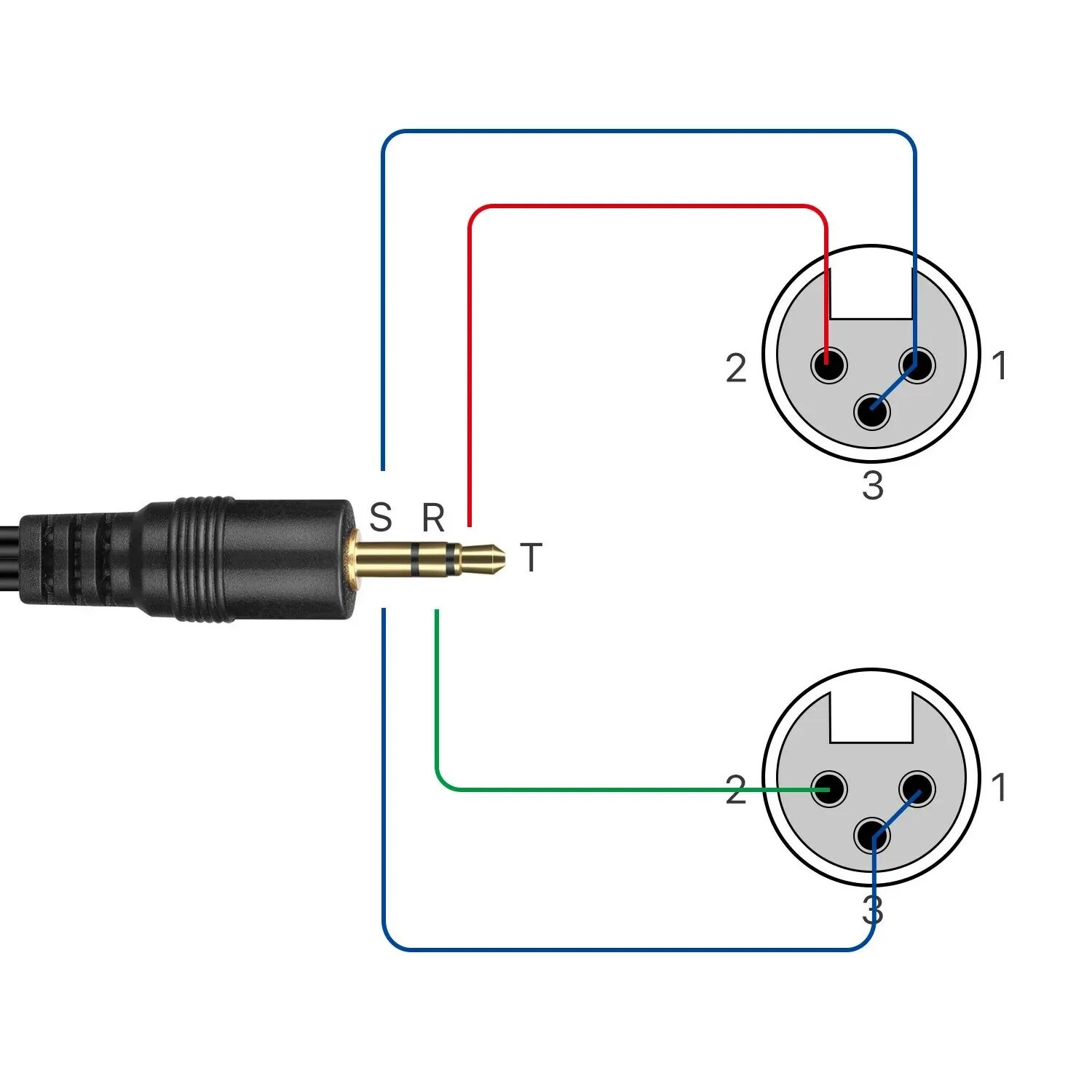 Распайка 3.5 mm stereo jack to xlr wiring diagram - 3 5 mm mini jack to 3 pin xlr - cente