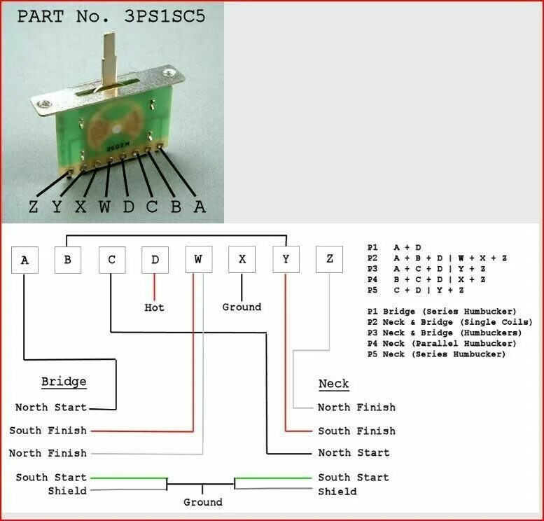 Распайка 5 позиционного переключателя гитары 5 позиционный переключатель - equipment.craft.guitars - Форум гитаристов