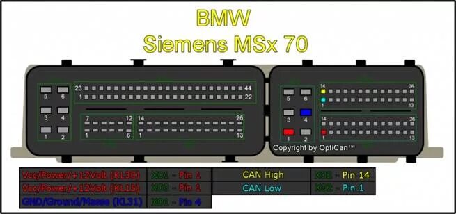 Распайка 70 70 BMW_Isn supports ISN reading from DME Siemens MSV70