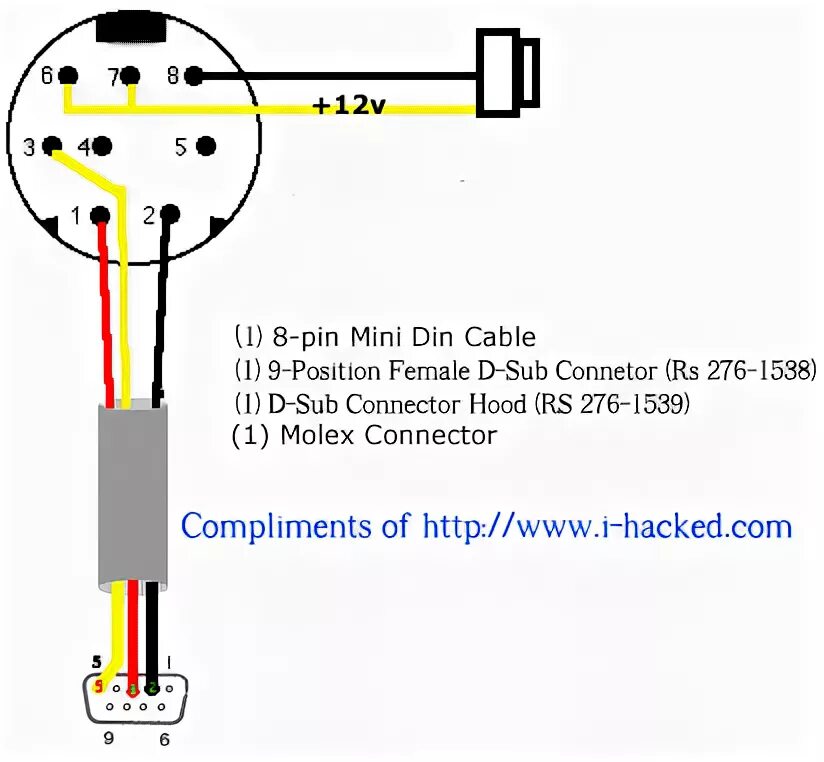 Распайка 8 pin Pinout image of - connector diagrams