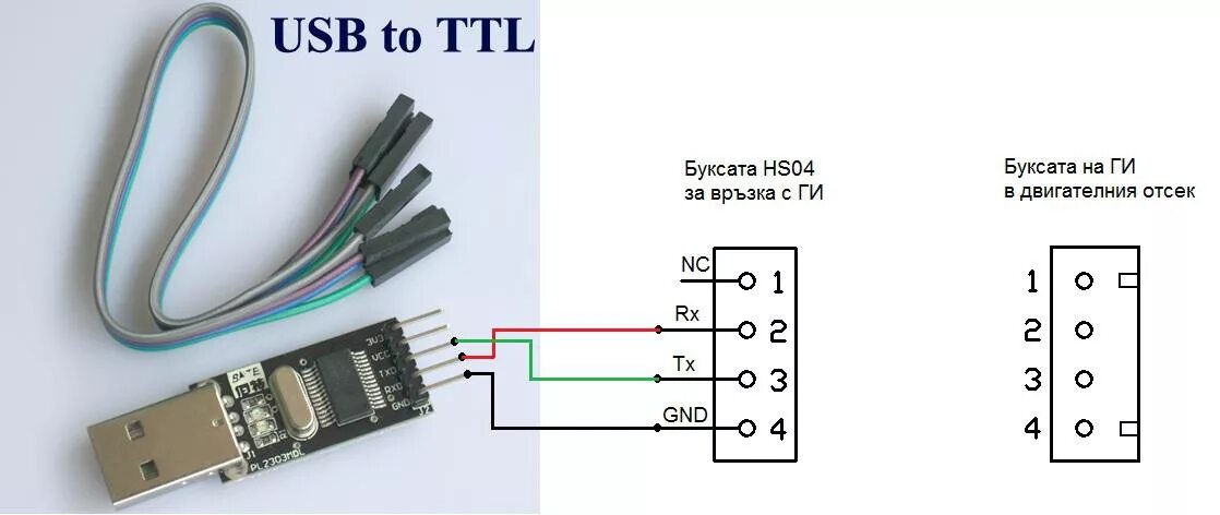 Распайка адаптера Com usb переходник схема