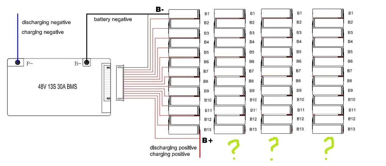 Распайка аккумулятора Прошу помощи в подборе BMS на 48v