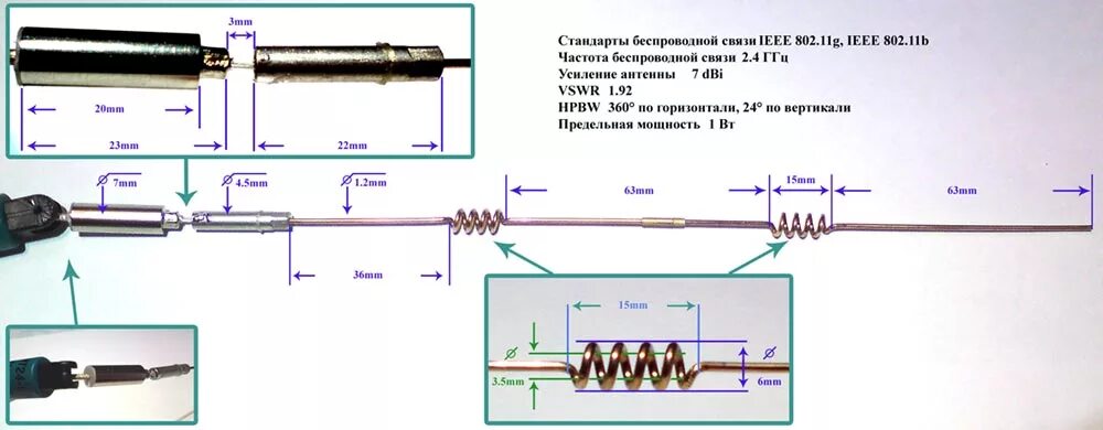 Распайка антенны Антенна усиления Wi-Fi - Общение - Корзина - Price-Altai.ru