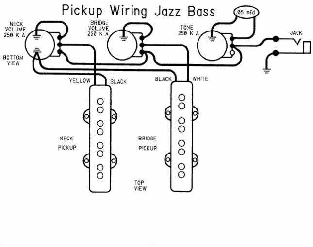 Bass guitar setup wire diagram. Fender precision bass, Fender jazz bass, Guitar 