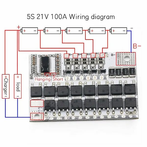 Распайка bms Bms 5s 100a схема платы - купить по низкой цене на Яндекс Маркете