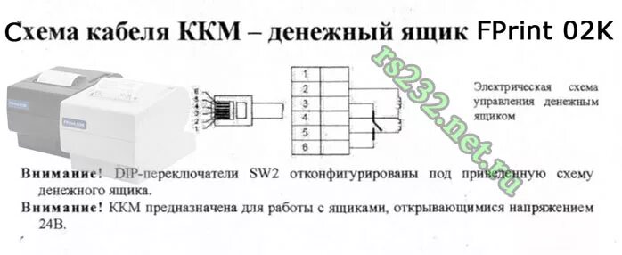 Распайка денежного ящика атол Схема распайки кабеля для фискального регистратора ККТ АТОЛ 25Ф, АТОЛ 55Ф, АТОЛ 